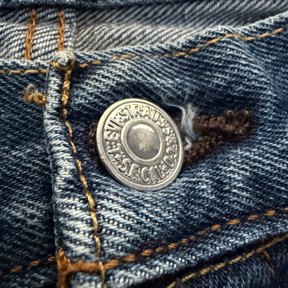 Levi's 501 Original Fit Button Fly Jeans Men's 33x30 Blue Straight Leg - Picture 7 of 7